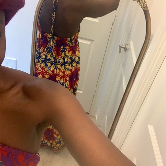 African dress ghana maxi , open back size medium to small ! One of a kind - Picture 2 of 5